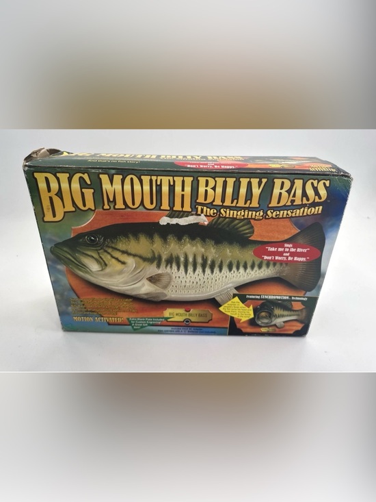 Gemmy Other - Big Mouth Billy Bass 1998 Original Motion Activated Singing Fish NEW open box